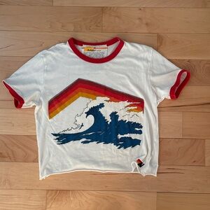 white aviator nation crop top